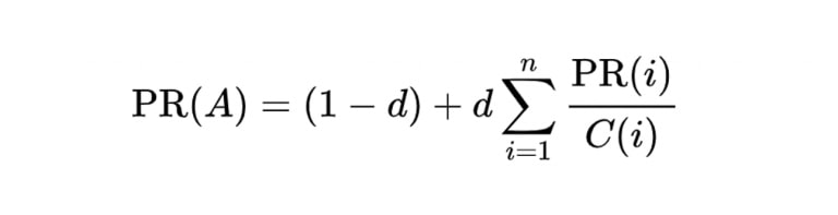 Pagerank de Google: ¿Qué es? ¿Sigue siendo relevante en 2021? 4 formula pagerank